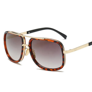 Big Frame Square Sunglasses Men Women Brand Designer Gradient Sun Glasses Female 2023 Mirror Oculos Shades Glasses  Plastic Fram