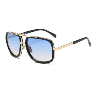 Big Frame Square Sunglasses Men Women Brand Designer Gradient Sun Glasses Female 2023 Mirror Oculos Shades Glasses  Plastic Fram