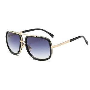 Big Frame Square Sunglasses Men Women Brand Designer Gradient Sun Glasses Female 2023 Mirror Oculos Shades Glasses  Plastic Fram