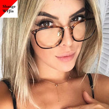 Load image into Gallery viewer, Big Glasses Frame Women 2023 Vintage Myopia Eyeglasses Frames Clear Lens Eye Glasses Frame for Men Optical Spectacle Frame