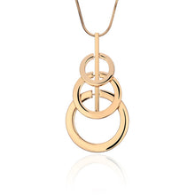 Load image into Gallery viewer, Big Multilayer Circles Pendants &amp; Necklace Elegant Long Necklace for Women Sweater Fashion Statement Jewelry Wholesale 7 Designs