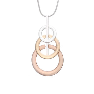 Big Multilayer Circles Pendants & Necklace Elegant Long Necklace for Women Sweater Fashion Statement Jewelry Wholesale 7 Designs