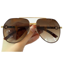Carica l'immagine nel visualizzatore di Gallery, Grandi occhiali da sole pilota donna uomo con occhiali di marca di alta qualità occhiali da sole uomo UV400 gafas de sol 