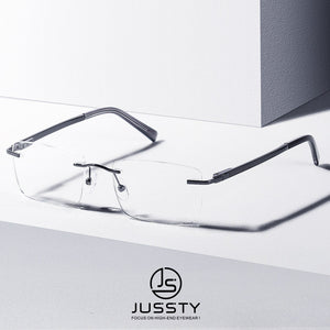 Big Rimless Optical Glasses Frame Men High Quality  Brand Prescription Eyeglasses Frame Women Custom Myopia Eyewear Frame