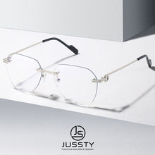 Load image into Gallery viewer, Big Rimless Optical Glasses Frame Men High Quality  Brand Prescription Eyeglasses Frame Women Custom Myopia Eyewear Frame
