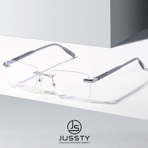 Big Rimless Optical Glasses Frame Men High Quality  Brand Prescription Eyeglasses Frame Women Custom Myopia Eyewear Frame