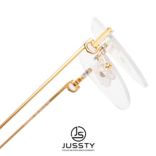 Load image into Gallery viewer, Big Rimless Optical Glasses Frame Men High Quality  Brand Prescription Eyeglasses Frame Women Custom Myopia Eyewear Frame