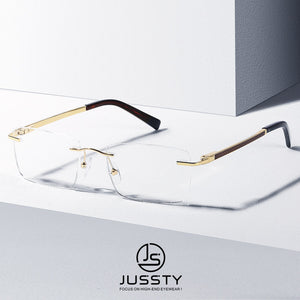 Big Rimless Optical Glasses Frame Men High Quality  Brand Prescription Eyeglasses Frame Women Custom Myopia Eyewear Frame
