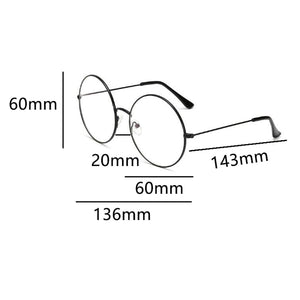 Big Round Glasses Transparent Women's Eyewear Frames Metal Clear Lens zeros Optical Frames Myopia Nerd  Glasses Frame