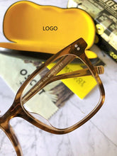 Load image into Gallery viewer, Big Square Optical Glasses Frame Men Women Johnny Depp Eyeglasses  Brand Vintage Acetate Frame Clean Lens With Box