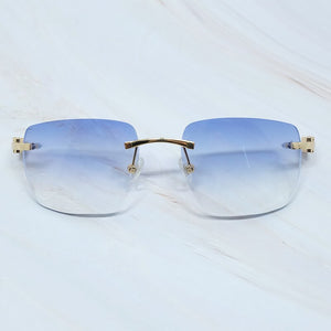 Big Square Sunglasses Men Wood Buffs Sun Glasses Rimless Designe Carter`s Sun Shades Eyewear Women Sun Glasses