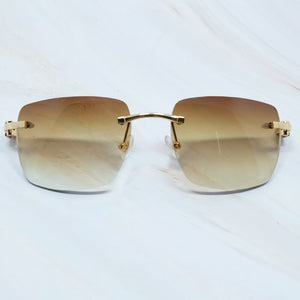 Big Square Sunglasses Men Wood Buffs Sun Glasses Rimless Designe Carter`s Sun Shades Eyewear Women Sun Glasses