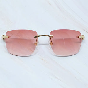 Big Square Sunglasses Men Wood Buffs Sun Glasses Rimless Designe Carter`s Sun Shades Eyewear Women Sun Glasses