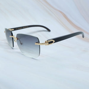 Big Square Sunglasses Men Wood Buffs Sun Glasses Rimless Designe Carter`s Sun Shades Eyewear Women Sun Glasses