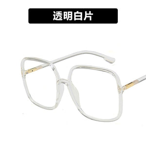Big box against the blue glass frame vogue of fund of 2023 frames zhou QingWang red with square flat light wave