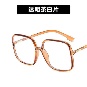 Big box against the blue glass frame vogue of fund of 2023 frames zhou QingWang red with square flat light wave