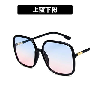 Big box against the blue glass frame vogue of fund of 2023 frames zhou QingWang red with square flat light wave
