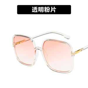 Big box against the blue glass frame vogue of fund of 2023 frames zhou QingWang red with square flat light wave