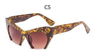 Big frame women glasses frame fashion cat eye Clear Lens brand oversized Glasses Female Transparent Half frame optical frame
