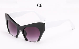 Big frame women glasses frame fashion cat eye Clear Lens brand oversized Glasses Female Transparent Half frame optical frame