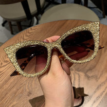 Load image into Gallery viewer, Bigsized sunglasses women handmade bling cat eye sunglasses Ladies vintage clear reading eyewear shades Oculos 2023