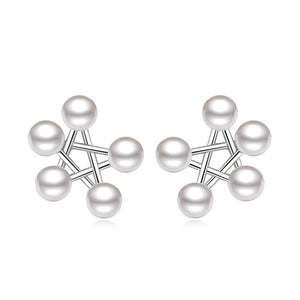Bijoux Femme Jewelry Hot Girls Imitation Pearl Boucle D'oreille Stud Earrings Charms Piercing Bague Maxi Brincos for Women Gift