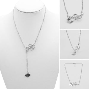 Bird Women Clavicular Leaf Hasp Pendant Necklace Fashion
