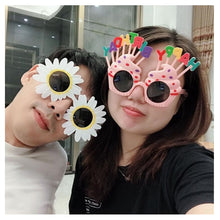 Carica l&#39;immagine nel visualizzatore di Gallery, Birthday Party Glasses Funny Candle Sunflower Rainbow Sunglasses Happy Birthday Photo Booth Props Kids Favor Party Decor GH1056