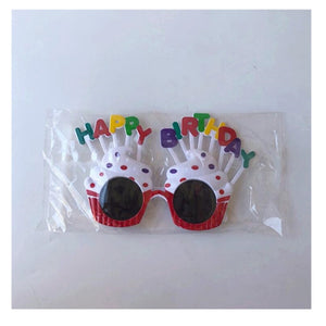 Birthday Party Glasses Funny Candle Sunflower Rainbow Sunglasses Happy Birthday Photo Booth Props Kids Favor Party Decor GH1056