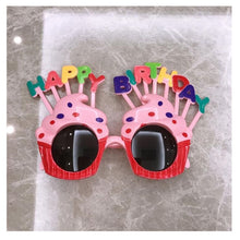 Carica l&#39;immagine nel visualizzatore di Gallery, Birthday Party Glasses Funny Candle Sunflower Rainbow Sunglasses Happy Birthday Photo Booth Props Kids Favor Party Decor GH1056