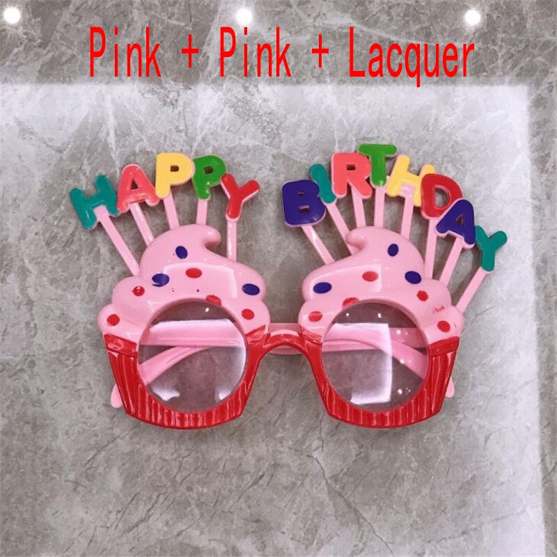 Birthday Party Glasses Funny Candle Sunflower Rainbow Sunglasses Happy Birthday Photo Booth Props Kids Favor Party Decor GH1056
