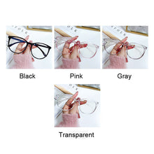 Load image into Gallery viewer, Black Cat Eye Glasses Frame Women Anti Blue Light Round Eyewear Transparent Clear Lens Spectacle Big Frame Eyeglasses