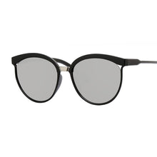 Load image into Gallery viewer, Black Cat Eye Sunglasses Women Luxury Eyewear Black Retro Female Sunglass Mirror Round Cateye Glasses For Woman