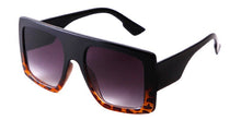 Load image into Gallery viewer, Black Classic Retro Square Sunglasses Women Flat Top Oversized Gradient Sun Glasses Men Mask Shaped Big Frame Goggles UV400