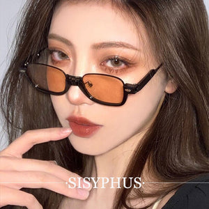 Black Frame Brown Sunglasses Women's Summer Small Seaside round Face Large Face Slimming UV Protection High-Grade Hong Kong