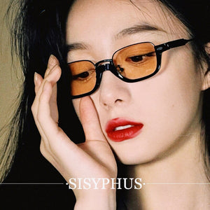 Black Frame Brown Sunglasses Women's Summer Small Seaside round Face Large Face Slimming UV Protection High-Grade Hong Kong