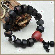 Carica l'immagine nel visualizzatore di Gallery, Black Frosted Agate Stone Bracelet Obsidian Unisex Kehribar Natural Beads Irregular Fine Jewelry Gifts Women Men Jewelry Charm