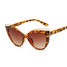 Load image into Gallery viewer, Black Glasses Cat Eyes Sunglasses Women  Brand Designer Vintage Sun Glasses Female Full Frame Style Glasses