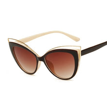 Load image into Gallery viewer, Black Glasses Cat Eyes Sunglasses Women  Brand Designer Vintage Sun Glasses Female Full Frame Style Glasses