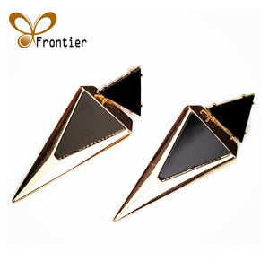 Black Punk Drop Big Earrings Long Earrings Women Vintage Earings Fashion Jewelry 2017 India Bohemian ear rings Dropshipping