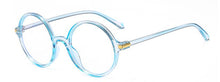 Load image into Gallery viewer, Black Round Clear Blue Light Blocking Glasses Big Spectacle Frames Vintgae  Brand Designer Eyeglasses Optical Frames Glass