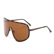 Load image into Gallery viewer, Black Shield Polarized Sunglasses Women Men Brand Designer Rimless One Piece Sun glasses For Men Windproof Pilot Shades Driving