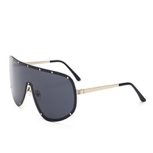 Load image into Gallery viewer, Black Shield Polarized Sunglasses Women Men Brand Designer Rimless One Piece Sun glasses For Men Windproof Pilot Shades Driving
