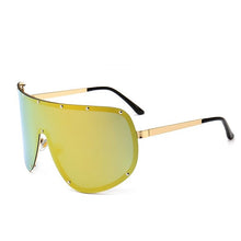 Load image into Gallery viewer, Black Shield Polarized Sunglasses Women Men Brand Designer Rimless One Piece Sun glasses For Men Windproof Pilot Shades Driving