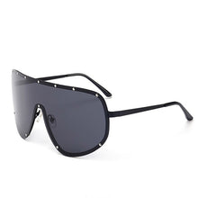 Load image into Gallery viewer, Black Shield Polarized Sunglasses Women Men Brand Designer Rimless One Piece Sun glasses For Men Windproof Pilot Shades Driving