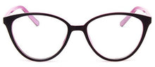 Load image into Gallery viewer, Black  Spectacle frame cat eye Glasses frame clear lens Women brand Eyewear optical frames myopia transparentTemples for glasses