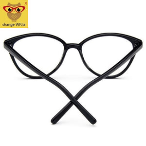 Black  Spectacle frame cat eye Glasses frame clear lens Women brand Eyewear optical frames myopia transparentTemples for glasses