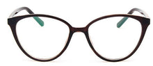 Load image into Gallery viewer, Black  Spectacle frame cat eye Glasses frame clear lens Women brand Eyewear optical frames myopia transparentTemples for glasses