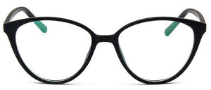 Black  Spectacle frame cat eye Glasses frame clear lens Women brand Eyewear optical frames myopia transparentTemples for glasses