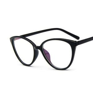 Black  Spectacle frame cat eye Glasses frame clear lens Women brand Eyewear optical frames myopia transparentTemples for glasses